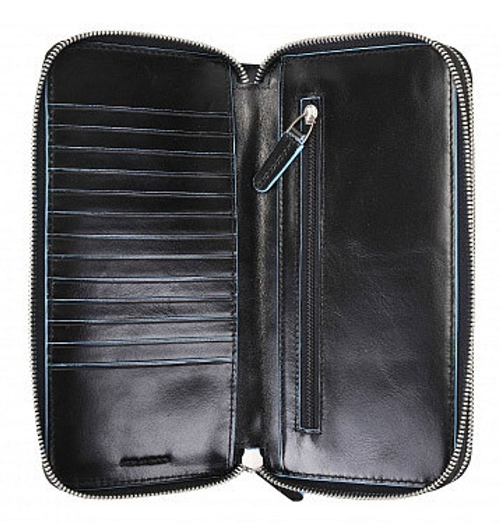 Мультипортмоне Piquadro Blue Square черный кожа (PP3894B2/N)