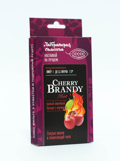 Cherry Brandy HOT Ликер, ликер 1 шт / Лаборатория самогона (Подарок, Выгодная упаковка)
