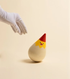 Неваляшки со звоном в форме капли цыпленок