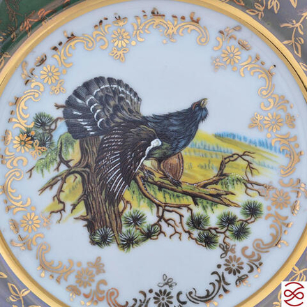 Набор тарелок Repast Охота зеленая Мария-тереза 17 см 6 шт