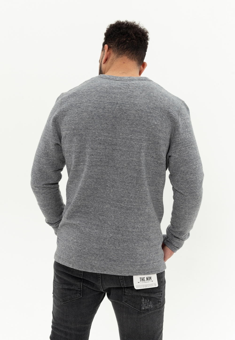 Свитшот Bowery NYC "Salt Surfers Clan" Black Melange