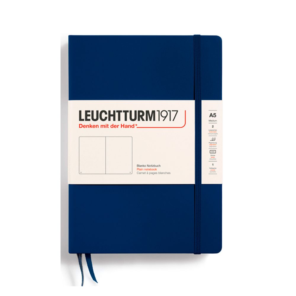 Блокнот Leuchtturm1917 Classic A5 нелинованный с твердой обложкой (342924)