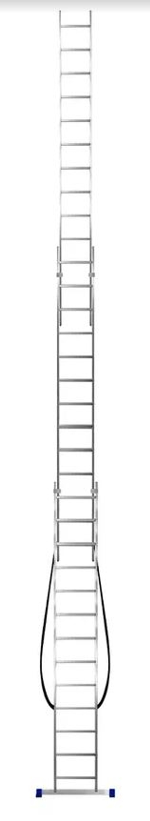 Лестница алюмин.  3секц* 13ступеней (3,69м-6,15м-8,64м) / МОНТАЖНИК