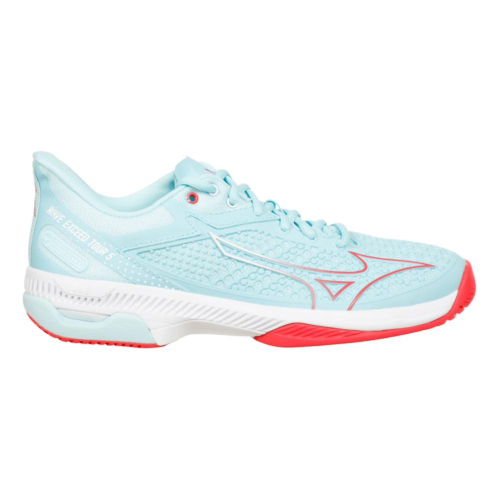 Женские теннисные кроссовки Mizuno Wave Exceed Tour 5 All Court Shoe Women - Turquoise, Coral