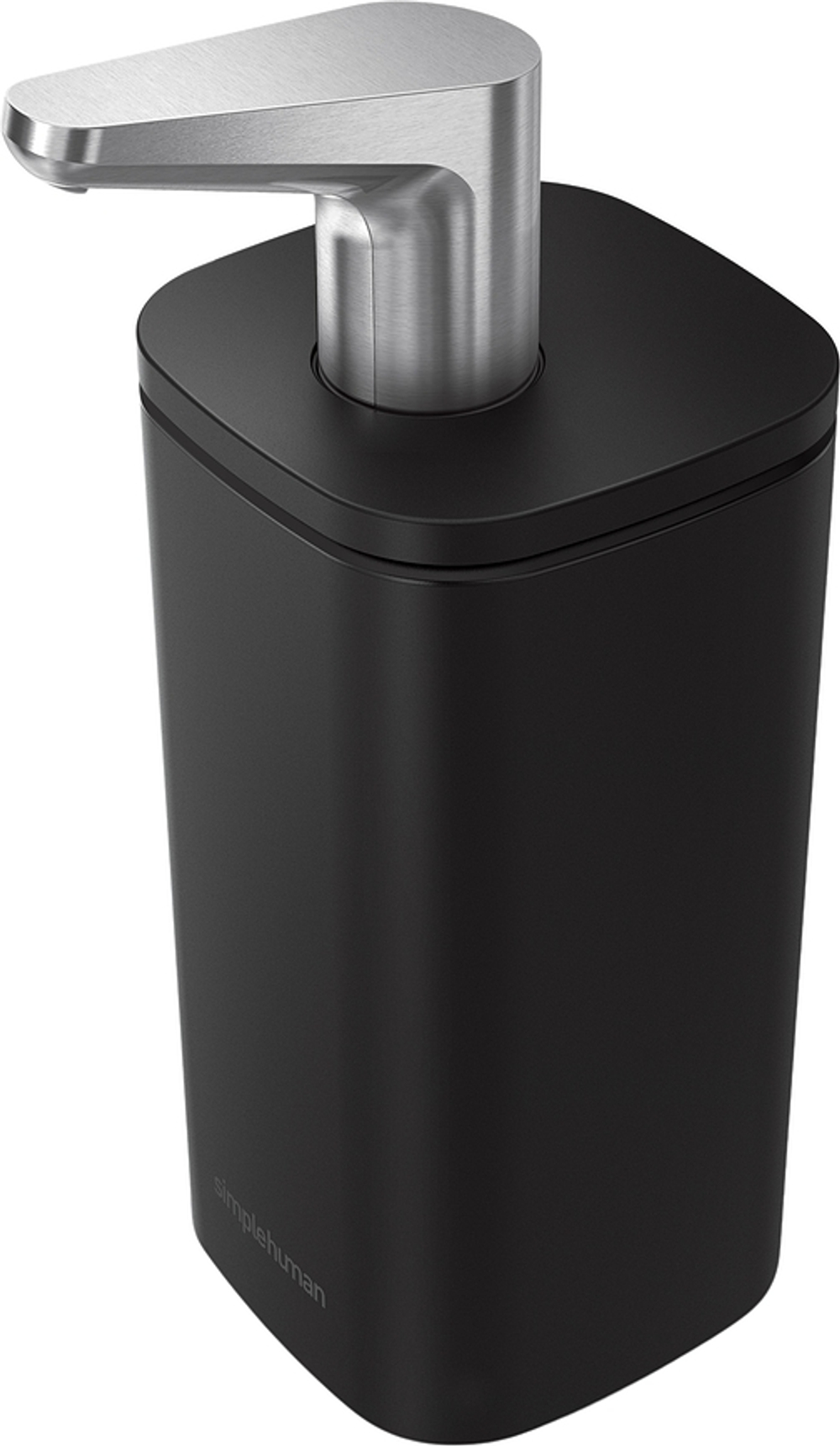 Дозатор для жидкого мыла Simplehuman mat, 300 мл, нержавеющая сталь, чёрный