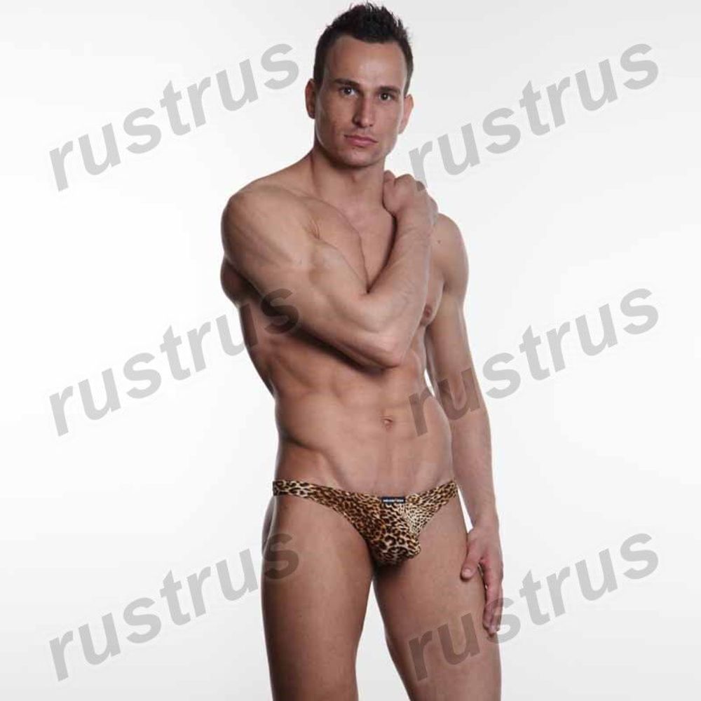 Мужские трусы стринги леопардовые MENVIEW