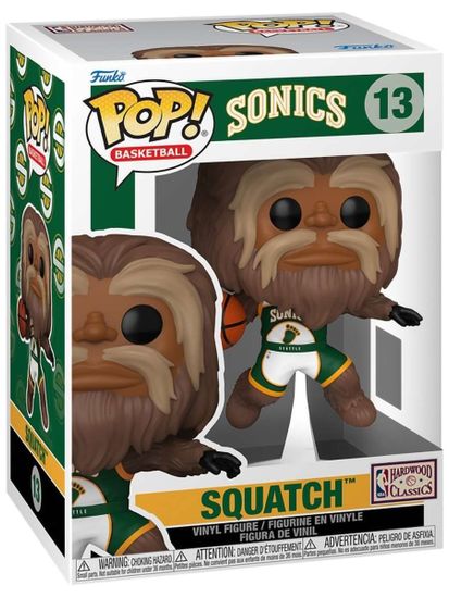 Фигурка Funko POP! NBA Mascots Sonics Sasquatch (13) 89151 / Фигурка Фанко ПОП! в виде маскота команды "Сиэтл СуперСоникс", Сквотч