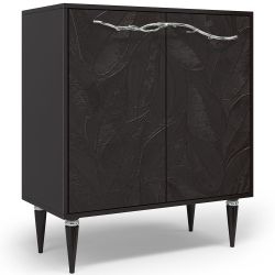 Комод Арт Колор leaves Классик Сильвер с 2 полками Терпкий коричневый