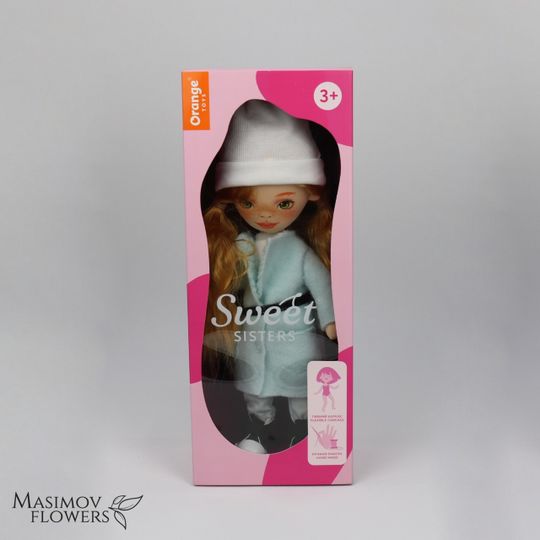 Кукла Санни в голубом пальто