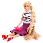 Кукла 29 см София , руки и ноги сгиб., акс., коробка (Карапуз)