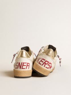 Men's Ball Star Uomo in nappa con stella in suede blue talloncino in pelle platino