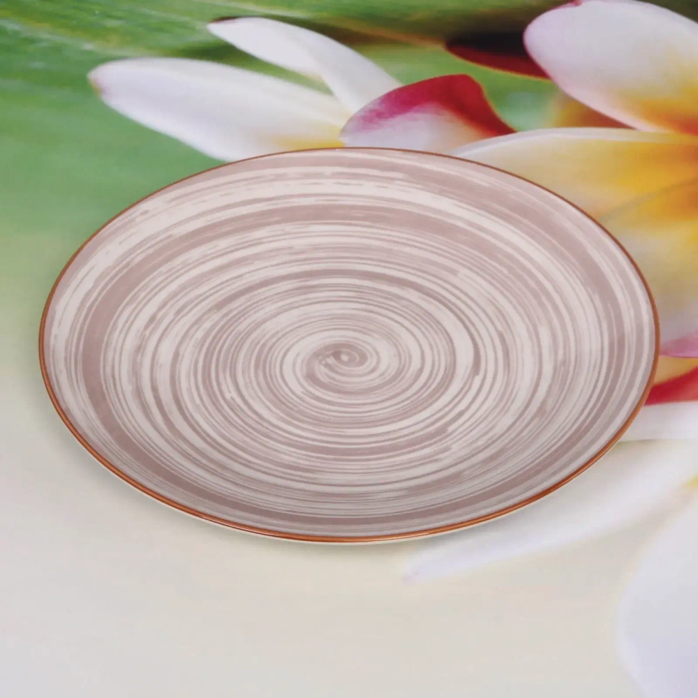 Тарелка керамическая «Тоскана»26,5см кремовая