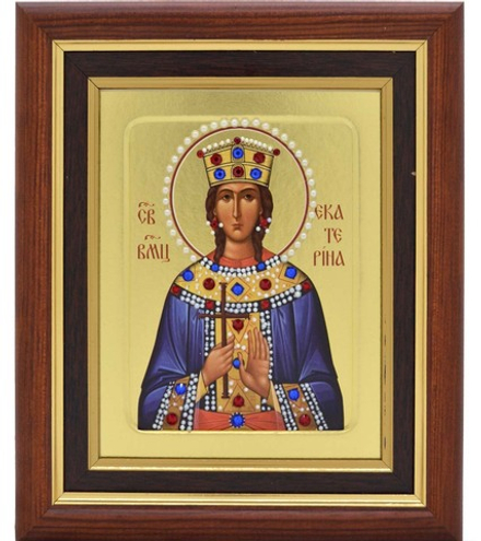Икона Екатерины великомученицы, писанная в монастыре.
