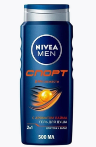 Nivea, Гель для душа Men спорт, 500 мл