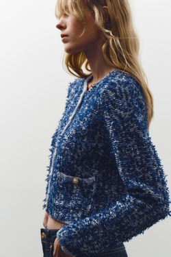 ZARA КАРДИГАН, СИНИЙ