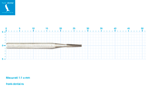 Бор твердосплавный Frank Dental типа FG - C.23.009.FG