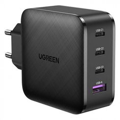 Сетевое зарядное устройство Ugreen CD224 USB-A+3*USB-C 65W GaN (70774) черный