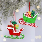 Подвеска Сandy «Сани с подарками» 11.4x0.95x11 см, в ассортименте