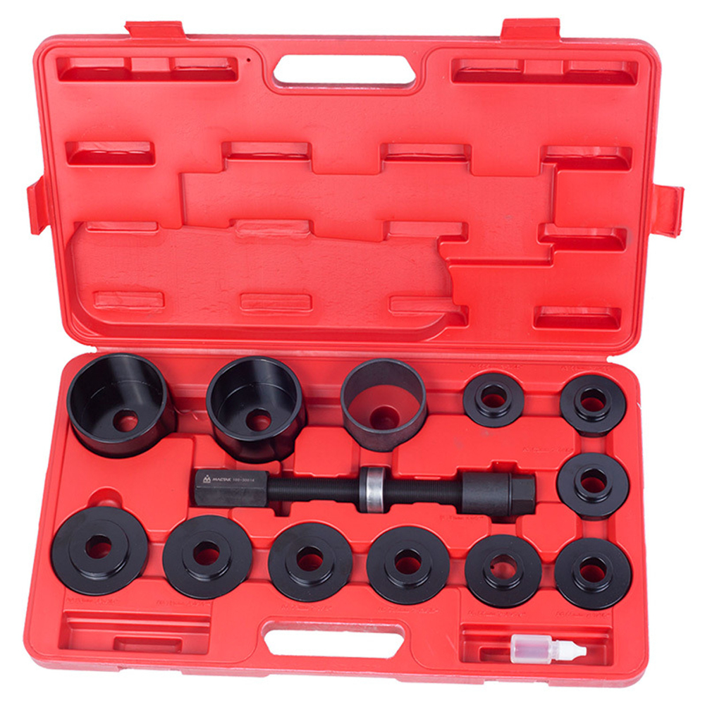 МАСТАК (100-30014C) Набор оправок для монтажа и демонтажа ступичных подшипников, кейс, 14 предметов