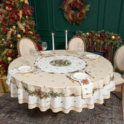 НАБОР САЛФЕТОК ИЗ 2-Х ШТ "CELEBRATION",40Х40СМ, 100% ХЛОПОК,БЕЖЕВЫЙ,ТВИЛ, ГОРОХ