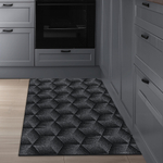 Коврик влаговпитывающий "Фокус" 50*100 см серый, ворс 5мм