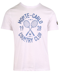 Мужская теннисная футболка Monte-Carlo Country Club - белый