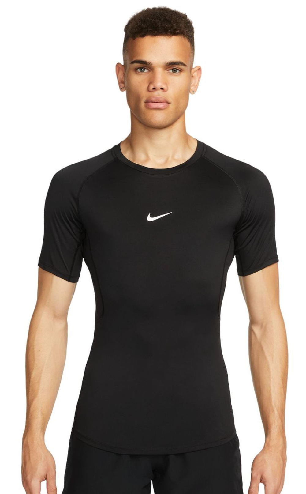 Компрессионка  Nike Pro Dri-FIT Tight Short-Sleeve фитнес Top - черный