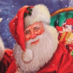 Пакет подарочный «Зимняя история» 26*32*10 см, микс