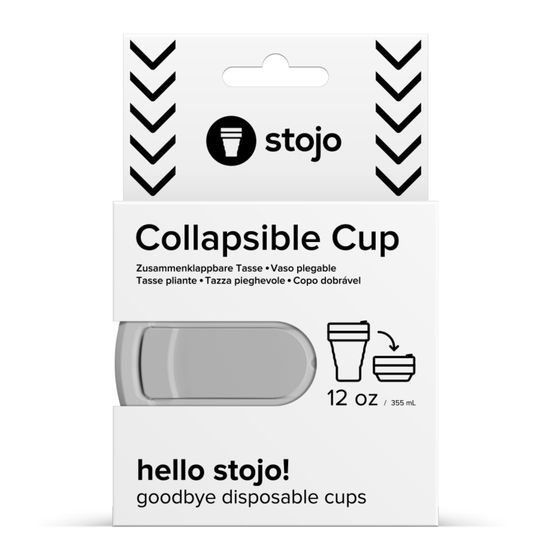 Стакан складной силиконовый Stojo Pocket Cup Cashmere, 12 oz / 355 мл