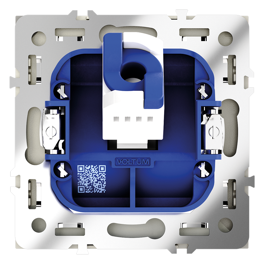 Розетка компьютерная встраиваемая VOLTUM S70 RJ45 кат.6, (сталь)