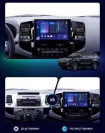 Магнитола для Toyota HiLux 2011-2015 - Parafar PF062U2K на Android 13, QLED+2K, ТОП процессор, 8Гб+128Гб, CarPlay, 4G SIM-слот