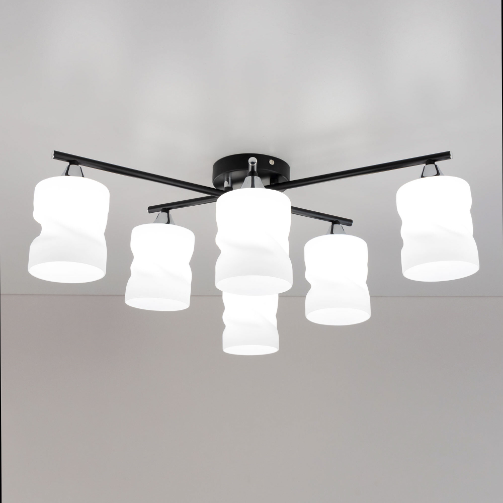 Citilux Нильс CL132165 Люстра потолочная Чёрная