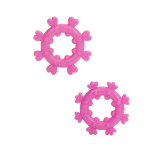 Набор из двух розовых эрекционных колец MAGIC LOVE RINGS (Цвет: розовый)