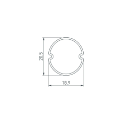Экран ARH-ROUND-D20-DUAL-2000 OPAL (Arlight, Пластик) 039253