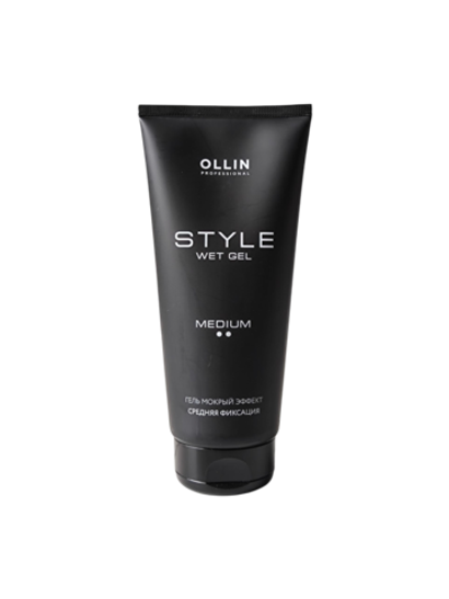 Гель Мокрый эффект для укладки волос средней фиксации OLLIN STYLE 200 мл