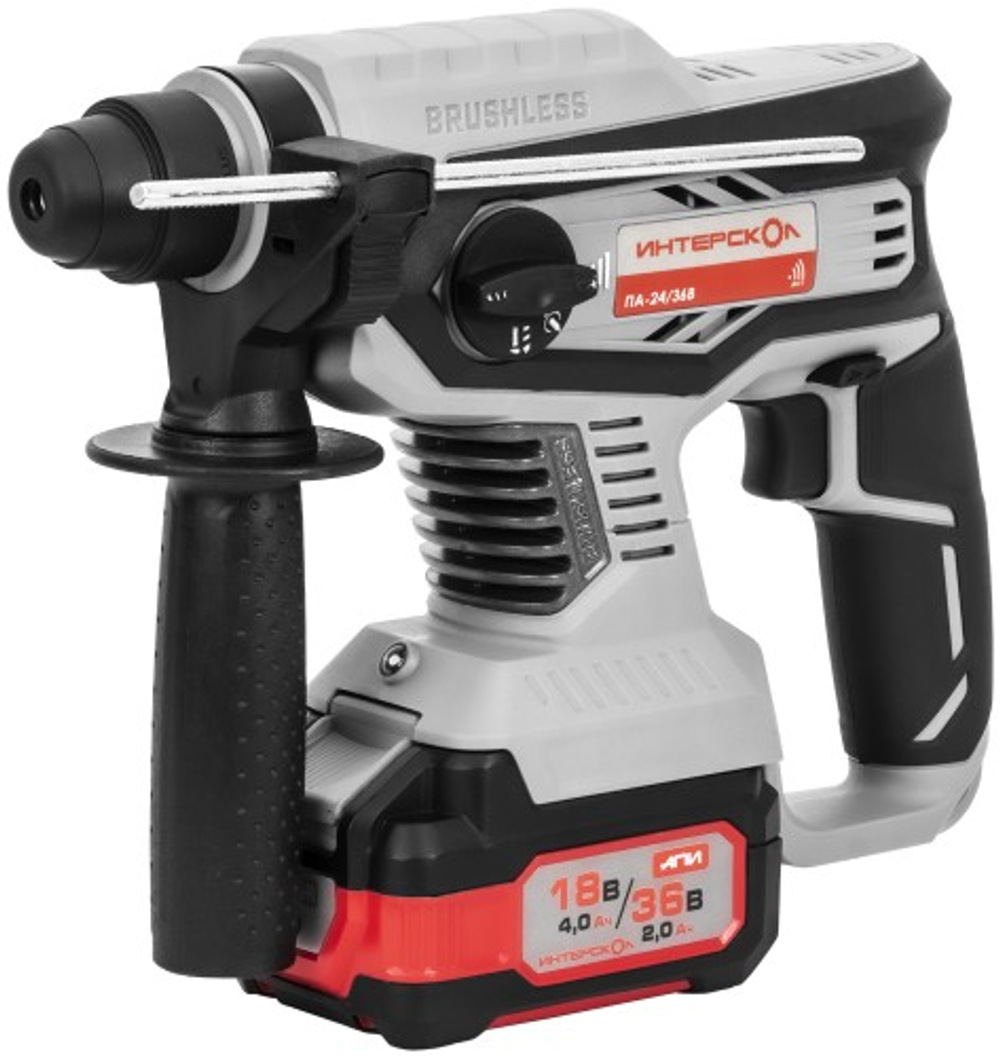 Перфоратор аккумуляторный ИНТЕРСКОЛ ПА-24/36В бесщеточный 823.2.2.70