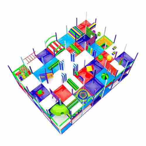 Детский уличный игровой лабиринт с крышей «Волшебный Берег» 8,61×6,15×5,2 м