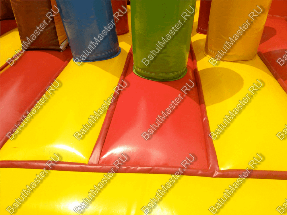 Коммерческий надувной батут "Слоник со скалодромом 2"