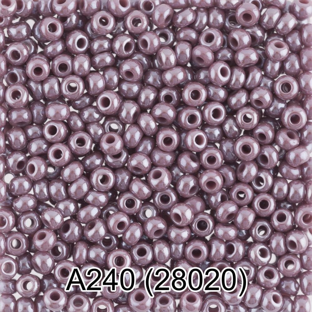 Бисер Чехия "GAMMA" круглый 1 10/0 2.3 мм A240 сиреневый ( 28020 )