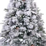 Ёлка «Снежная рапсодия» 150 см, ПВХ+Леска, шишки, белый иней (450 веток)