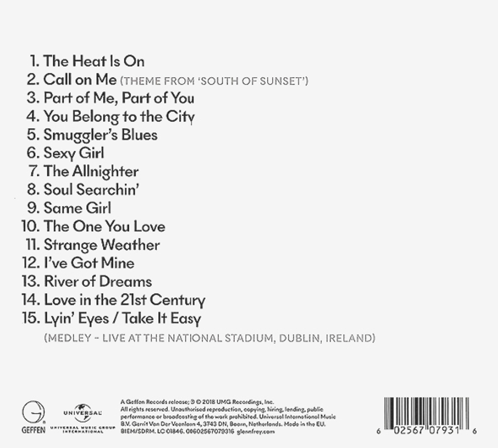 Glenn Frey / Above The Clouds - The Very Best Of Glenn Frey (CD)