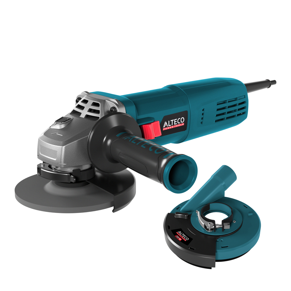 Угловая шлифмашина ALTECO AG 1400-125 ECS + Защитный кожух для пылеудаления ALTECO ADE 125