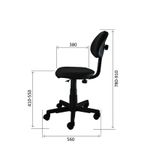 Кресло оператора "Стар", PL, без подлокотников, ткань черная