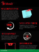 Клавиатура A4Tech Bloody S510R Icy White/blms Red