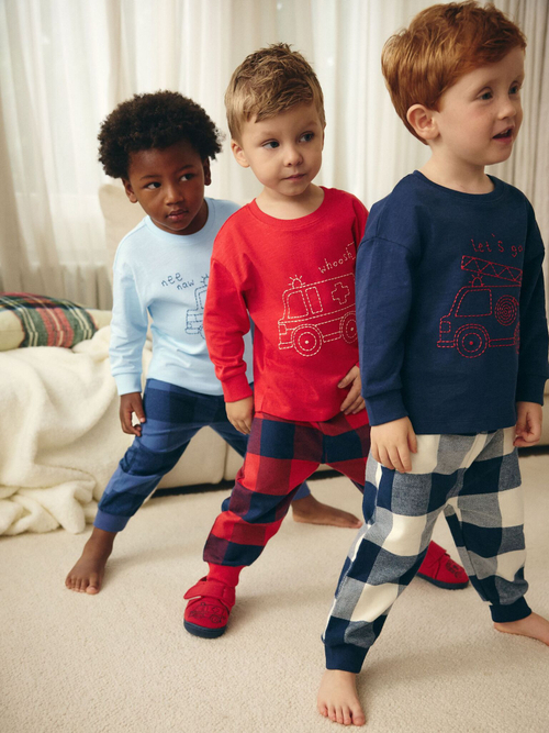 Пижама для мальчика Next B27-290, 3 шт., Синий, Красный