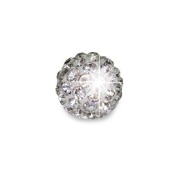 Серьги для ушей BIOJOUX BJT0080 White Crystals Ball 8mm ИТАЛИЯ