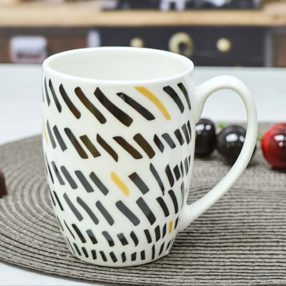 Кружка 350мл керамическая, цвет в ассортименте