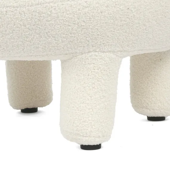 Лаунж-кресло Plump, белое букле