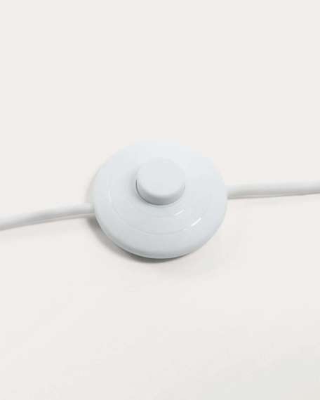 Торшер Damila 165 см, ротанг, белый каркас