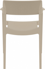 Кресло пластиковое Siesta Contract Tulum, бежевый